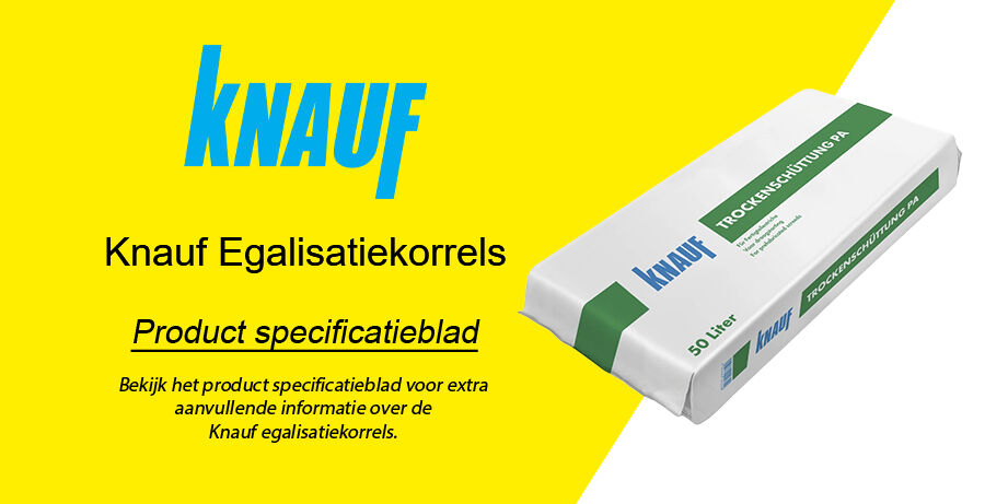 Knauf egalisatiekorrel productblad