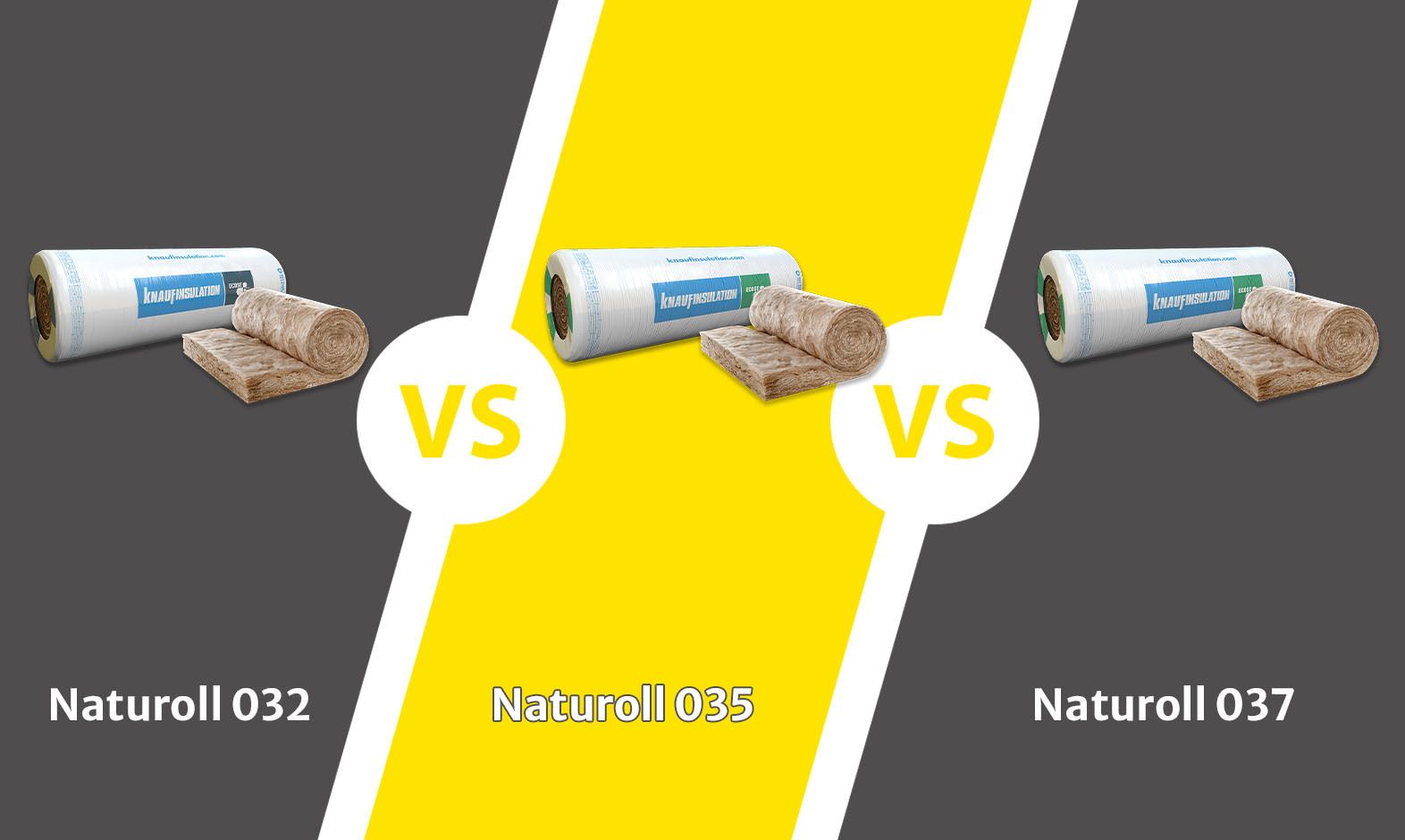 Wat is het verschil tussen Knauf Naturoll 032 en 037?