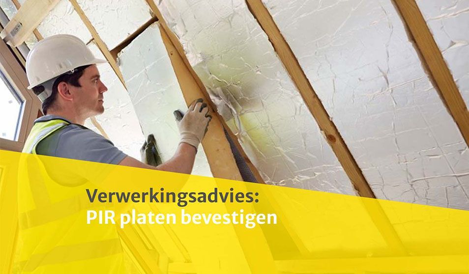 PIR platen bevestigen