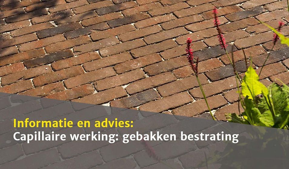 Welke invloed heeft capillaire werking op gebakken bestrating?