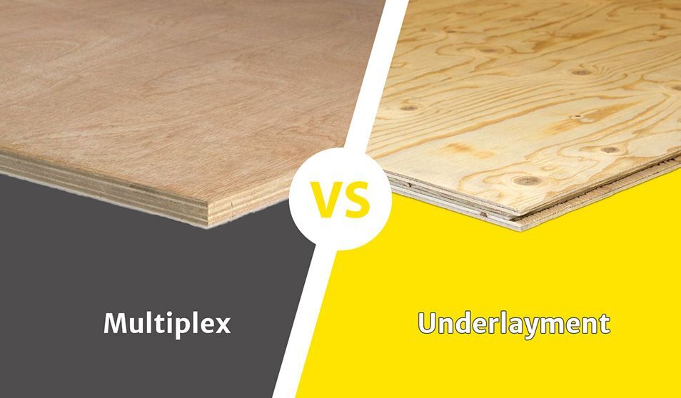 Wat is het verschil tussen multiplex en underlayment?