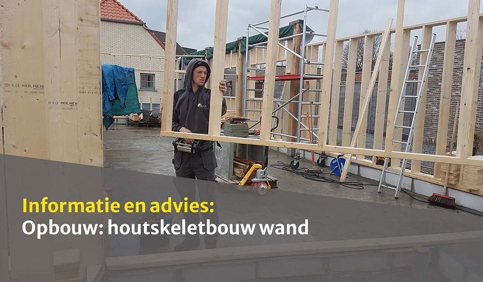 Opbouw: houtskeletbouw wand 