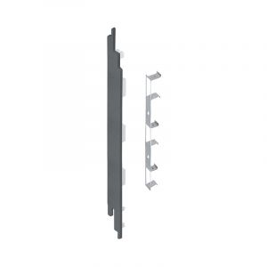 Keralit Eindkap links voor sponningdeel 190 mm basaltgrijs - Inclusief Connector