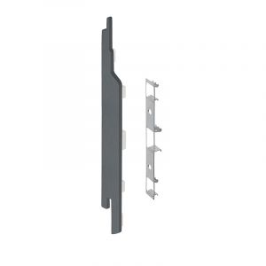 Keralit Eindkap links voor sponningdeel 143 mm Basaltgrijs (classic colours) (bestelnr. 2860)