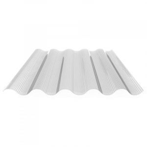 Glasheldere Golfplaten Driewandig Polycarbonaat 110 x 305 cm - 6 mm dik