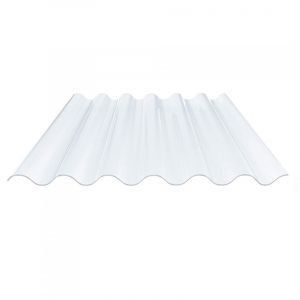 Glasheldere Golfplaten Enkelwandig PVC 1mm Dik