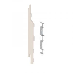 Keralit Eindkap links voor sponningdeel 143 mm Creme (classic colours) (bestelnr. 2860)