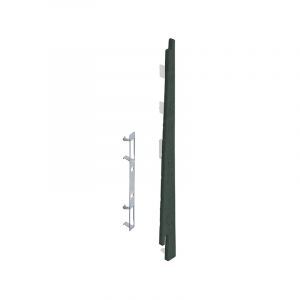 Keralit Eindkap rechts voor potdeksel 177 mm Donkergroen  (classic colours) (bestelnr. 2875)