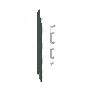 Keralit Eindkap links voor sponningdeel 190 mm Donkergroen  (classic colours) (bestelnr. 2884)