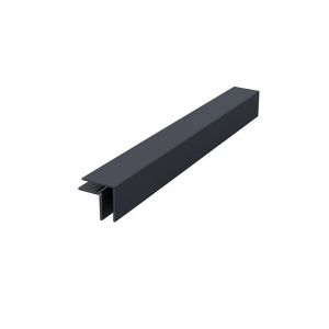 Eurotexx Hoekprofiel 2-delig 17 mm inwendig Antraciet (bestelnr. 0443)
