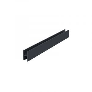 Eurotexx Verbindingsprofiel 2-delig 17 mm inwendig Antraciet (bestelnr. 0444)
