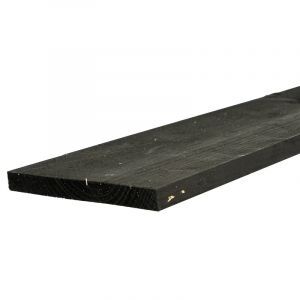 Vuren Vlotdeel Verduurzaamd Zwart 25x275 mm HR