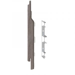 Keralit Eindkap links voor sponningdeel 143 mm Taupe Eiken (modern eiken) (bestelnr. 2860)