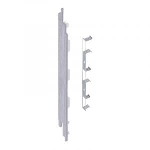 Keralit Eindkap links voor sponningdeel 190 mm Wit Eiken (modern eiken) (bestelnr. 2884)