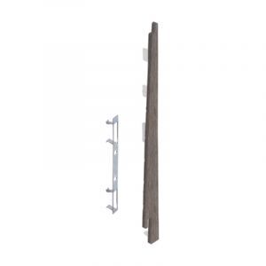 Keralit Eindkap rechts voor potdeksel 177 mm Taupe Eiken (modern eiken) (bestelnr. 2875)