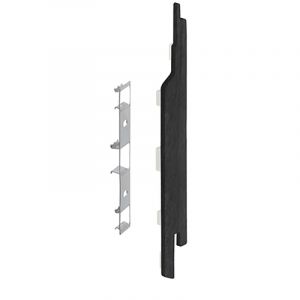 Keralit Eindkap rechts voor sponningdeel 143 mm Zwart Eiken (modern eiken) (bestelnr. 2865)