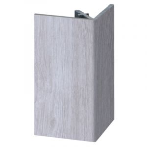 Keralit Uitwendig Hoekprofiel Recht 46x46 mm Wit Eiken - 4000 mm