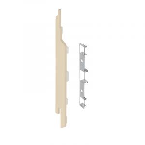 Keralit Eindkap links voor sponningdeel 143 mm Licht ivoor (classic colours) (bestelnr. 2860)