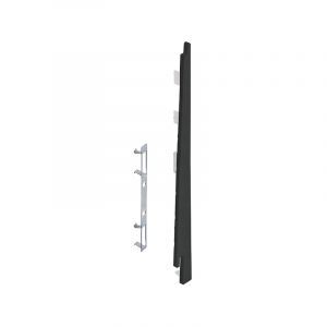 Keralit Eindkap rechts voor potdeksel 177 mm Nightblack (pure colours) (bestelnr. 2875)