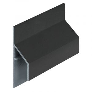 Keralit Trimkraal Aansluitprofiel 17 mm Nightblack (pure colours) (bestelnr. 2810)