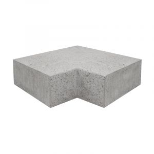 Oud Hollandse Hoekstuk Traptrede 90° binnen - 37x15 cm
