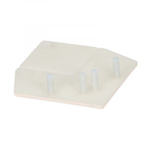 Keralit Eindkap voor Hoekprofiel Recht 46x46 mm Sandcream (pure colours) (bestelnr. 2822)