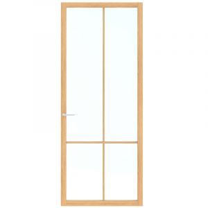 Skantrae SlimSeries SSL 14808 Blank Glas - 83 x 201,5 cm - Opdek Linksdraaiend