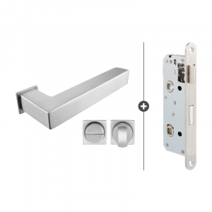 Skantrae Hang- en Sluitwerkpakket Squared 20 Minimal - Vrij- en Bezetslot - RVS (845) HR