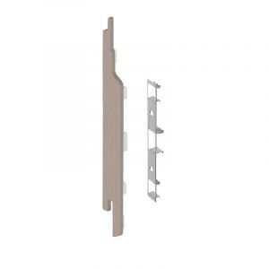 Keralit Eindkap links voor sponningdeel 143 mm Vergrijsd Ceder  (classic colours) (bestelnr. 2860)