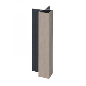 Keralit Uitwendig Hoekprofiel 32x32 mm Vergrijsd Ceder  (classic colours) (bestelnr. 2828)