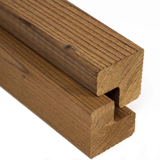 ModiWood Hoekprofiel Bi/Bu Geborsteld 42x42 mm