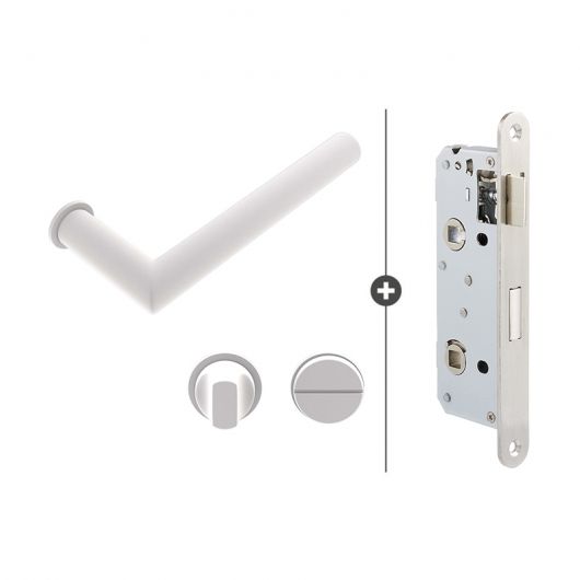 Skantrae Hang- en Sluitwerkpakket Orbit 19 Minimal - Vrij- en Bezetslot - Wit (941)