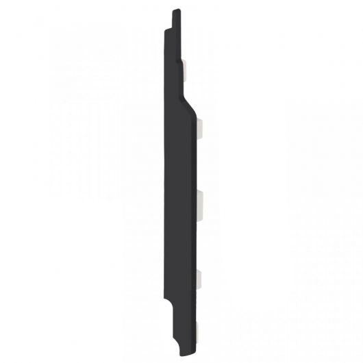 VinyPlus Eindkap links voor rondkantpaneel 150 mm Zwart