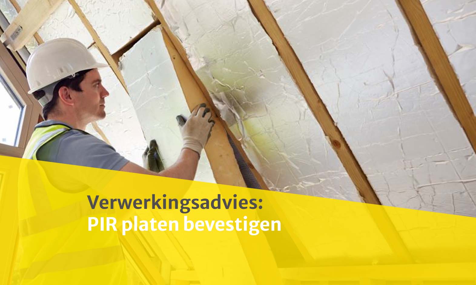 PIR platen bevestigen