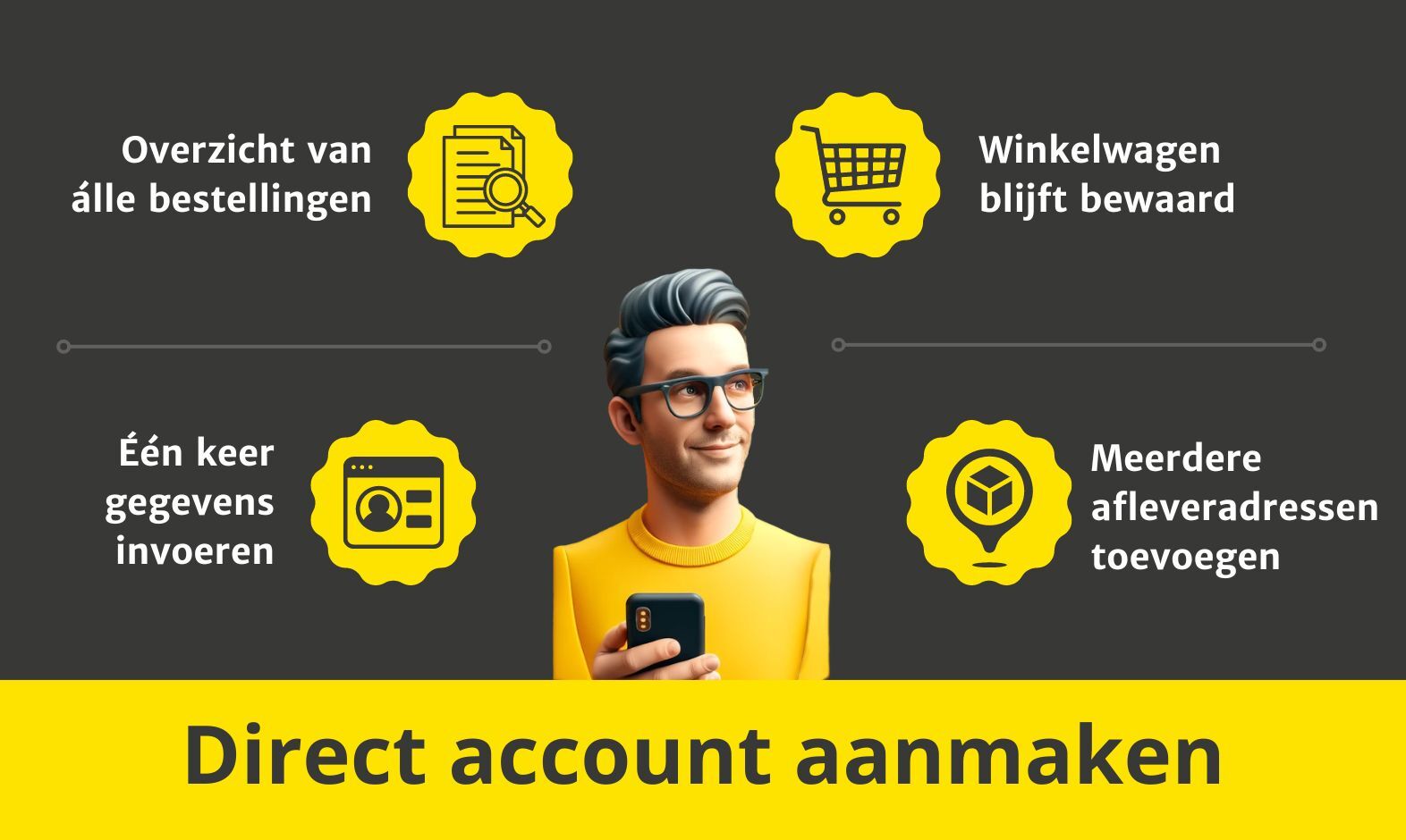 Ontdek de voordelen van een eigen account!