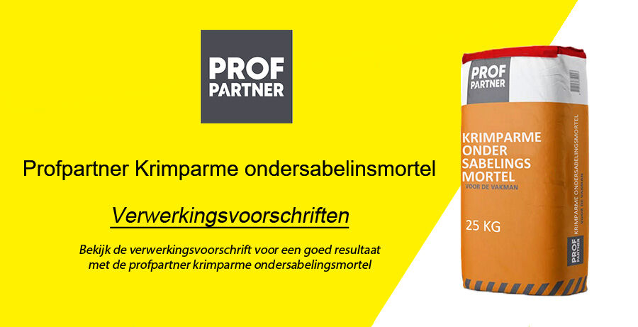 Profpartner Krimparme ondersabelingsmortel