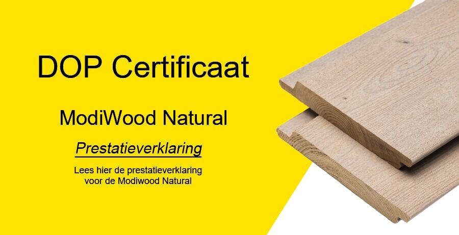 ModiWood Natural DOP Certificaat