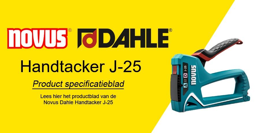 Novus Dahle Handtacker J-25 Productblad