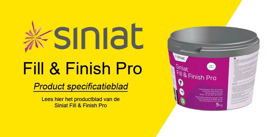 Productblad Siniat Readymix Fill+Finish 